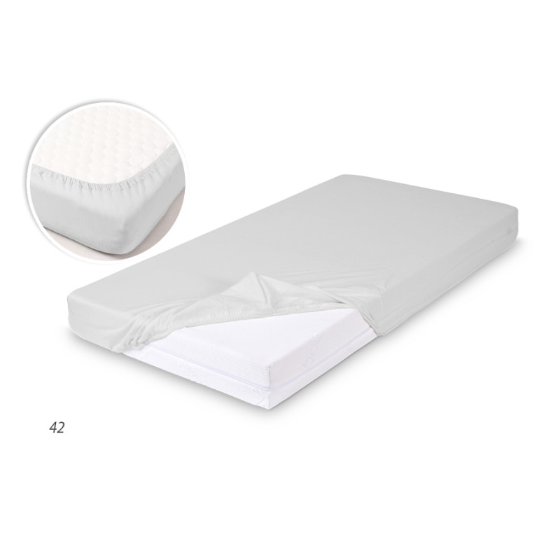 MATEX Prześcieradło BAMBOO z gumą 60x120 [TB0351_42] szare WYPRZEDAŻ