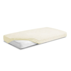 MATEX Prześcieradło FROTTE PREMIUM z gumką 60x120 [TB0025_02] ekri