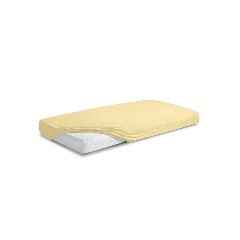 MATEX Prześcieradło FROTTE PREMIUM z gumką 60x120 [TB0025_04]  żółty