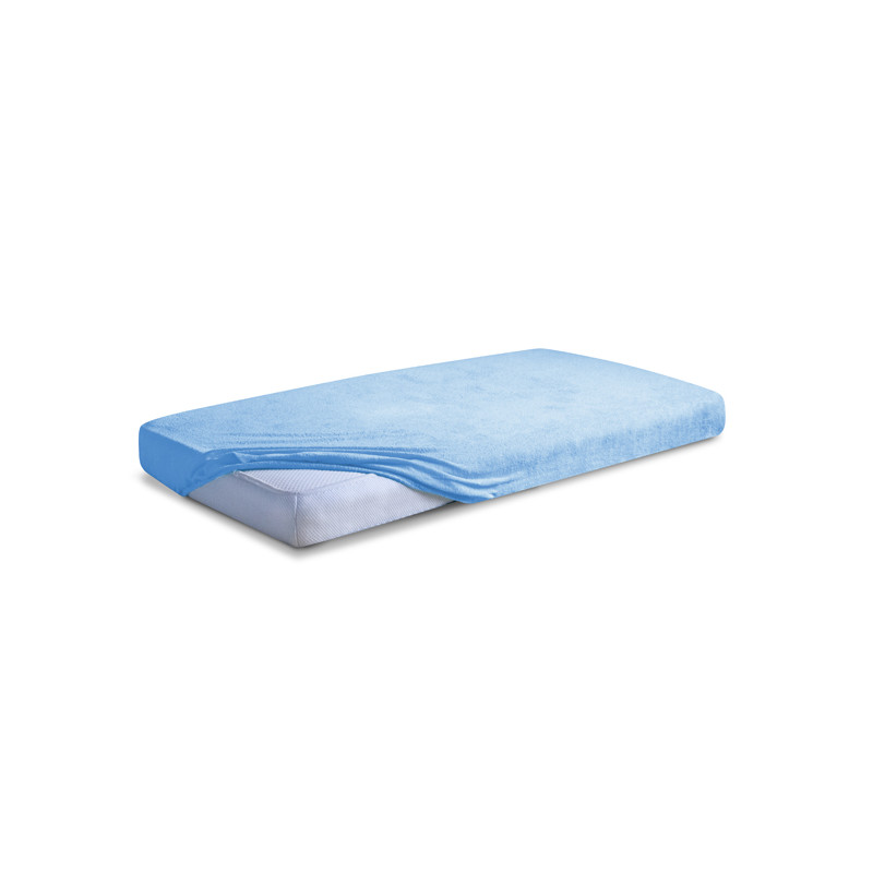 MATEX Prześcieradło FROTTE PREMIUM z gumką 60x120 [TB0025_24] niebieskie