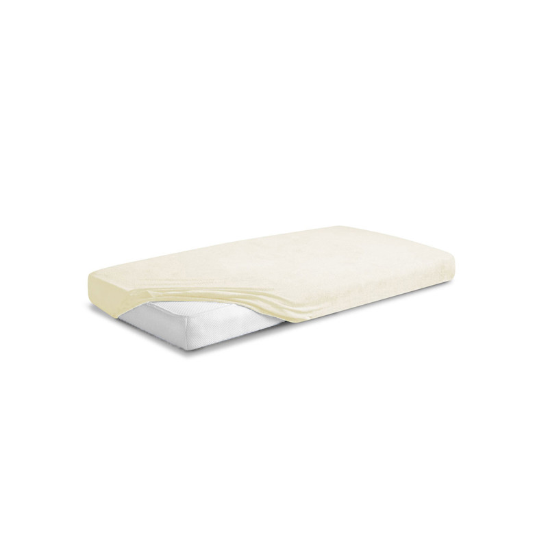 MATEX Prześcieradło FROTTE PREMIUM z gumką 70x140 [TB0026_02] ekri WYPRZEDAŻ