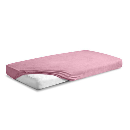 MATEX Prześcieradło FROTTE PREMIUM z gumką 70x140 [TB0026_10] róż WYPRZEDAŻ