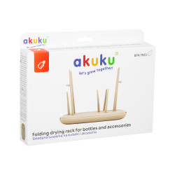 AKUKU A0709 Suszarka na butelki i akcesoria + grzechotka A0540 GRATIS