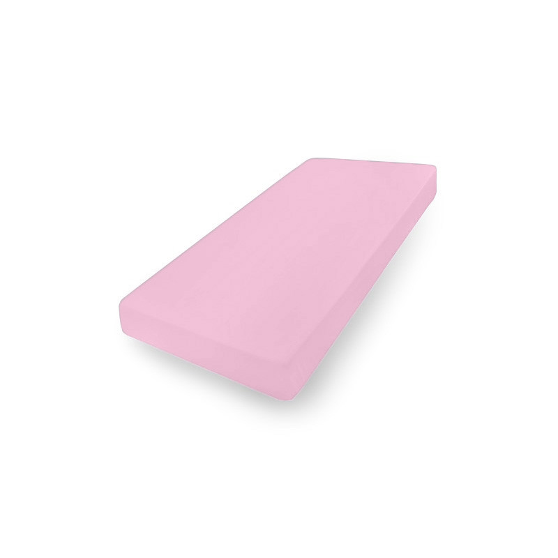 MATEX Prześcieradło JERSEY z gumką 70x140 [TB0028_10] różowe