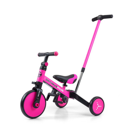 MILLY MALLY  5304 Rowerek 4w1 OPTIMUS Plus pink