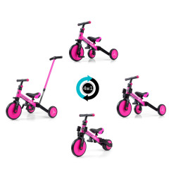MILLY MALLY  5304 Rowerek 4w1 OPTIMUS Plus pink