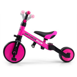MILLY MALLY  5304 Rowerek 4w1 OPTIMUS Plus pink