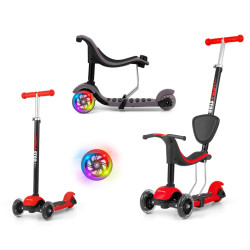 MILLY MALLY 1596 Hulajnoga SCOOTER Little Star red