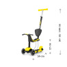 MILLY MALLY 2348 Hulajnoga SCOOTER Little Star yellow