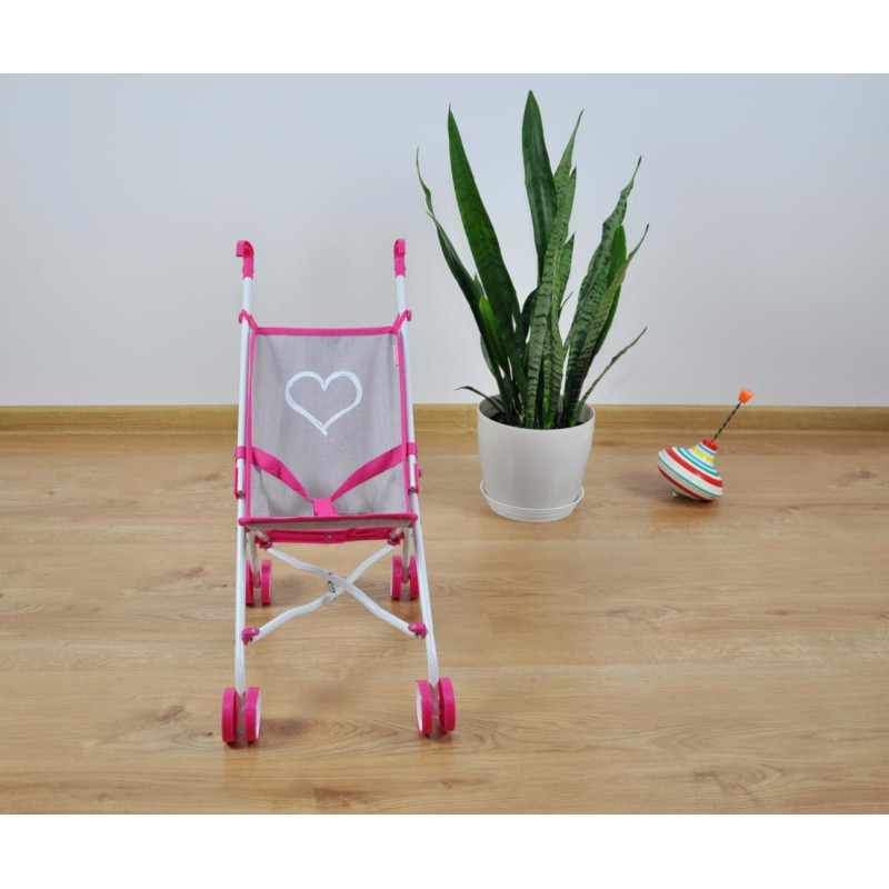 MILLY MALLY 2722 Wózek dla lalek Julia Prestige Pink