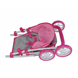 MILLY MALLY 2724 Wózek dla lalek Natalie Prestige Pink