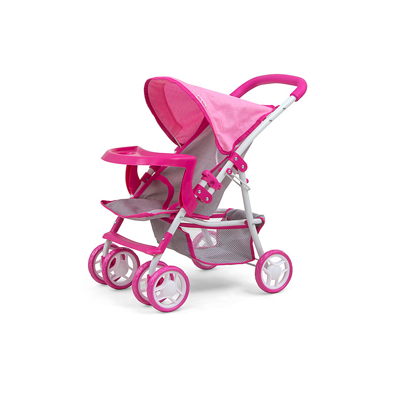 MILLY MALLY 2726 Wózek dla lalek Kate Prestige Pink