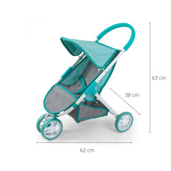 MILLY MALLY 3106 Wózek dla lalek Susie Prestige Mint