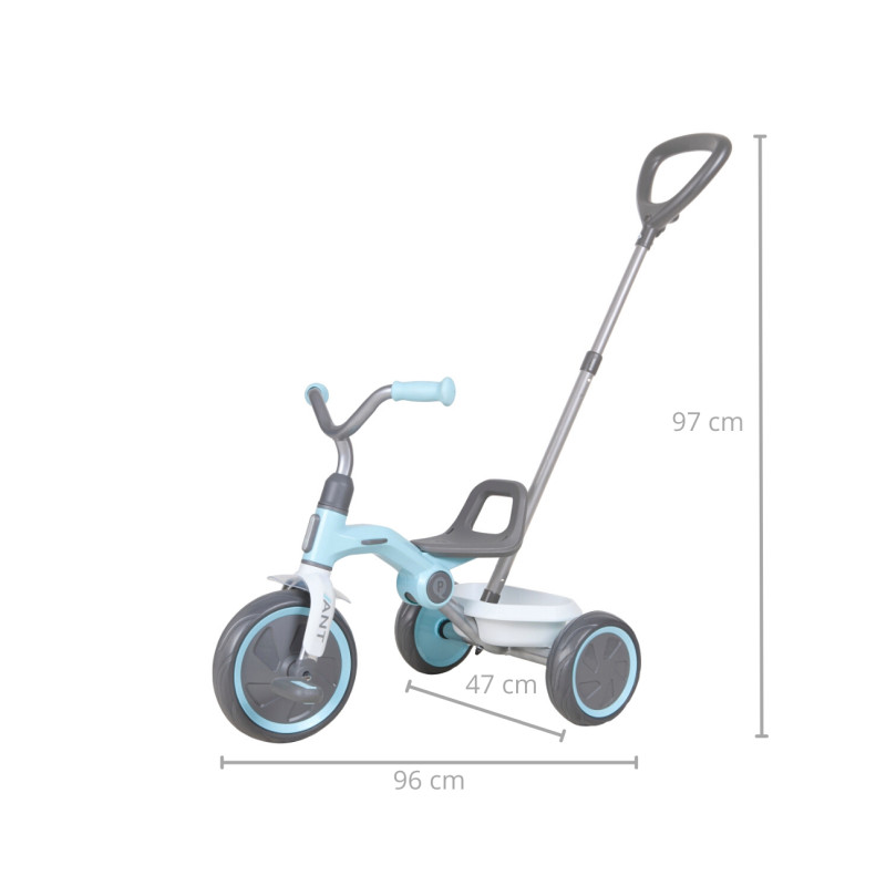 MILLY MALLY 4076 Qplay Rowerek trójkołowy Ant Plus blue