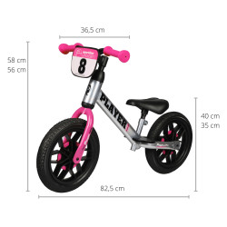 MILLY MALLY 4100 Qplay Rowerek biegowy Player pink