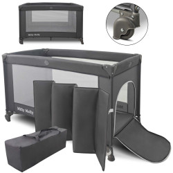 MILLY MALLY 445 Łóżeczko turystyczne Mirage Dark Grey