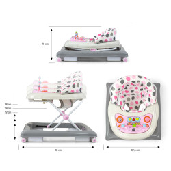 MILLY MALLY 4888 Chodzik dla dziecka Patrol Pastel Dots