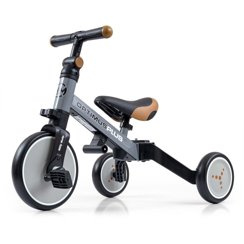 MILLY MALLY 5307 Rowerek 4w1 OPTIMUS Plus grey