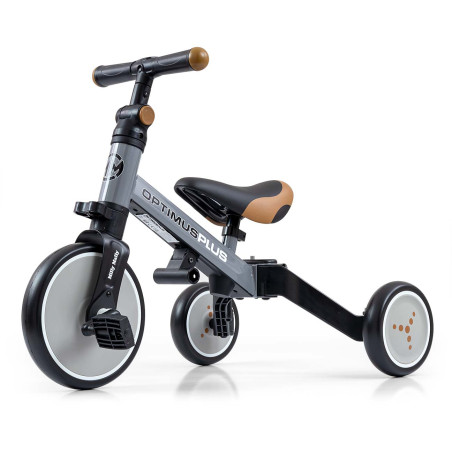 MILLY MALLY 5307 Rowerek 4w1 OPTIMUS Plus grey