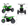 MILLY MALLY 5361 Pojazd na akumulator Motocykl HONDA CRF 450R Green