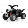 MILLY MALLY 5471 Pojazd na akumulator  Quad HONDA ATV Black