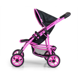 MILLY MALLY 5519 Wózek dla lalek Natalie Prestige Black