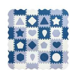 MILLY MALLY 5618 Mata piankowa puzzle Jolly 4x4 Shapes - blue