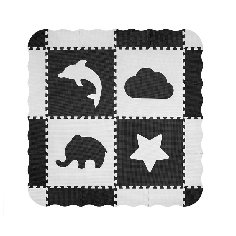 MILLY MALLY 5619 Mata piankowa puzzle Jolly 2x2 grey