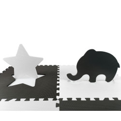 MILLY MALLY 5619 Mata piankowa puzzle Jolly 2x2 grey