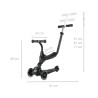 MILLY MALLY 5690 Qplay Hulajnoga Sema Pro 3w1 black