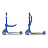 MILLY MALLY 5753 Hulajnoga Scooter FUZZY blue