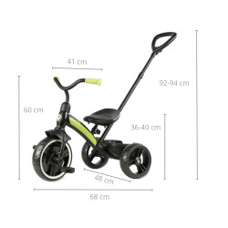 MILLY MALLY 5787 Qplay Rowerek trójkołowy Elite Plus new green