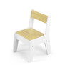 MILLY MALLY 6090 Zestaw mebli Olaf Blocks - Stolik i dwa krzesełka White