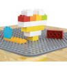 MILLY MALLY 6091 Zestaw mebli Olaf Blocks - Stolik i dwa krzesełka Dark Grey