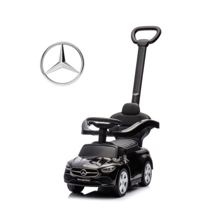 MILLY MALLY 6111 Pojazd z rączką Mercedes C-Class Deluxe Black
