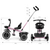 MILLY MALLY 6194 Rowerek trójkołowy Axel new pink