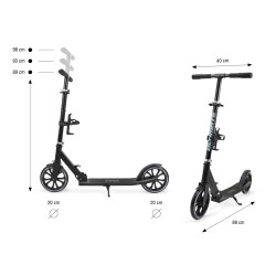MILLY MALLY 6257 Scooter Ultimate Black