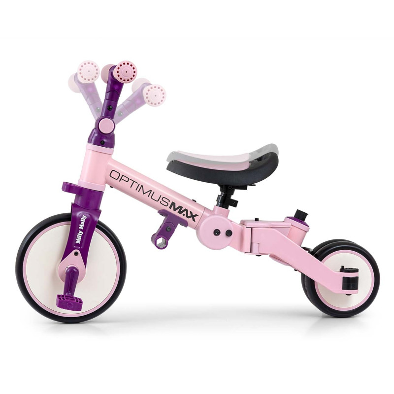 MILLY MALLY 6267 Rowerek 5w1 OPTIMUS MAX pink