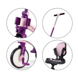 MILLY MALLY 6267 Rowerek 5w1 OPTIMUS MAX pink