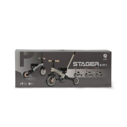 MILLY MALLY 6280 Rowerek trójkołowy Stager 3w1 silver