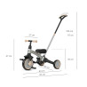 MILLY MALLY 6280 Rowerek trójkołowy Stager 3w1 silver