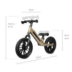 MILLY MALLY 6286 Qplay Rowerek biegowy Racer platinum