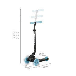 MILLY MALLY 6311 Qplay Hulajnoga Sema Evo 3w1 Sky Blue