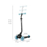MILLY MALLY 6311 Qplay Hulajnoga Sema Evo 3w1 Sky Blue