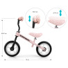 MILLY MALLY 6347 Rowerek biegowy DRAGON pink