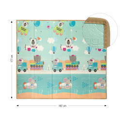 MILLY MALLY 6432 Mata piankowa składana Play Circus and Travel T1