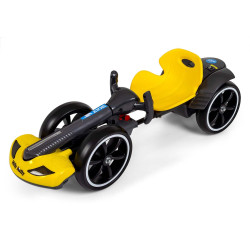 MILLY MALLY 6841 Pojazd na akumulator Gokart Bolt Yellow (akumulator 6)