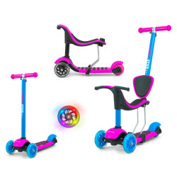 MILLY MALLY Hulajnoga SCOOTER Little Star Pink-Blue