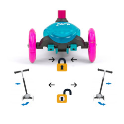 MILLY MALLY Hulajnoga SCOOTER Zapp szary