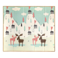 MILLY MALLY Mata piankowa składana Play Pastel Deer T1
